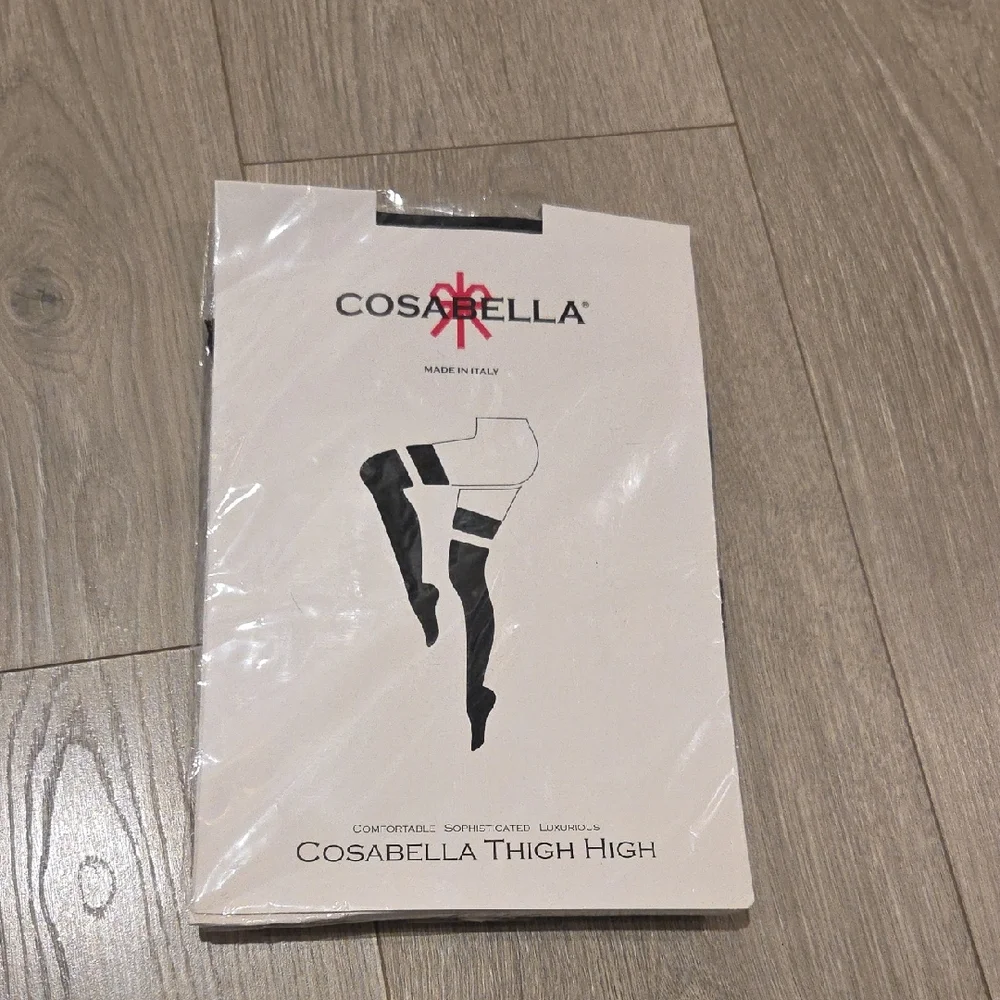 NWT- Cosabella Thigh High Black Hosiery